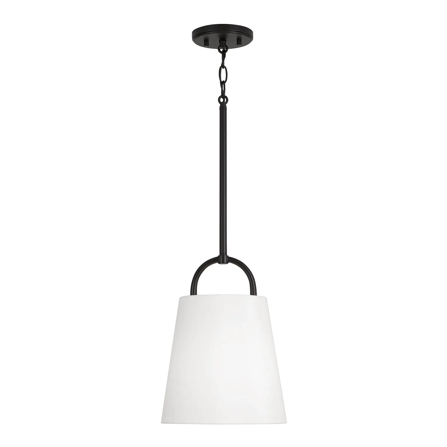 10" BRODY 1-LIGHT PENDANT, MATTE BLACK