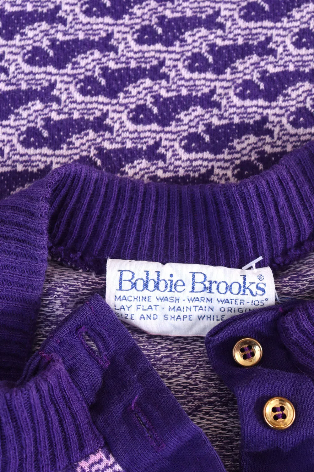 1960s Bobbie Brooks Fishy Knit Top XS/S