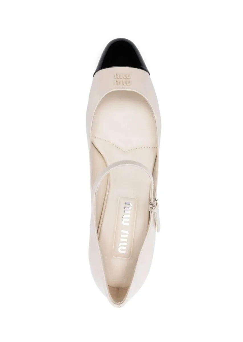 40MM PATENT-LEATHER BALLERINA SHOES