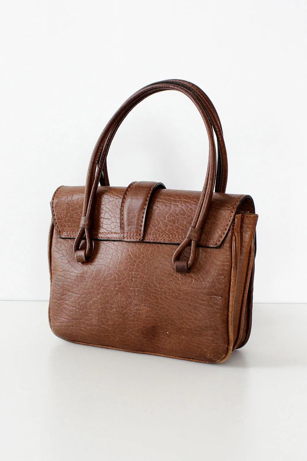 60s Walnut Brown Handbag