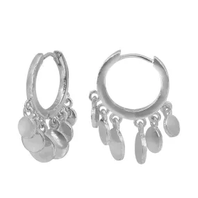 925 sterling silver dangling hoops