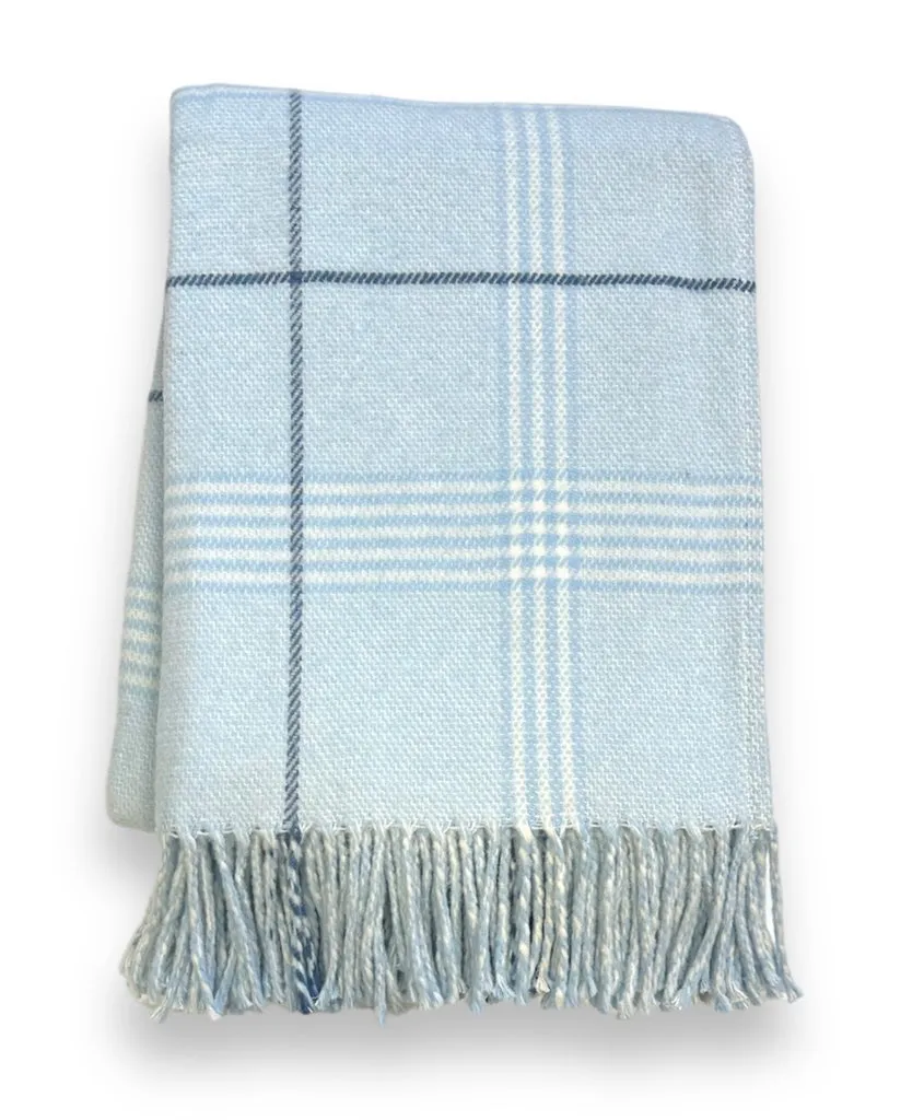 A Soft Idea Windowpane Plaid Throw in Multiple Colors