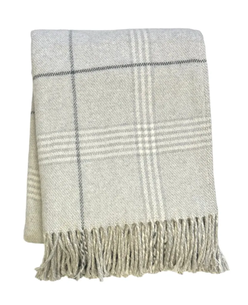 A Soft Idea Windowpane Plaid Throw in Multiple Colors