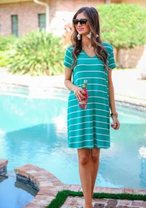 Abby Perfect V-Neck Striped Dress