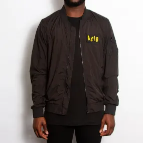 Acid Letter - Lightweight Bomber - Black