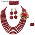 African Beads Jewelry Sets Crystal Beads