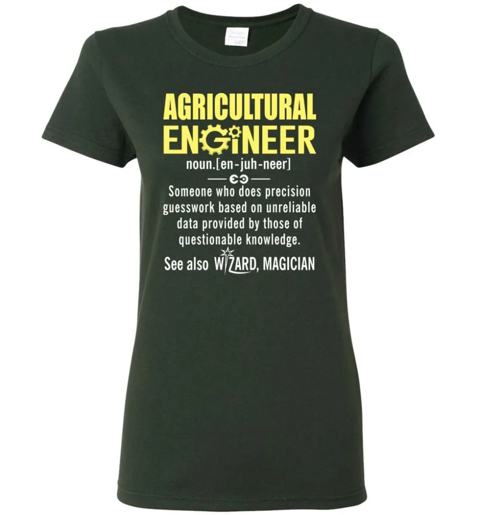 Agricultural Engineer Definition Women Tee