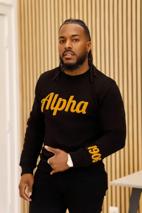 Alpha 1906 Sleeve Chenille Sweatshirt