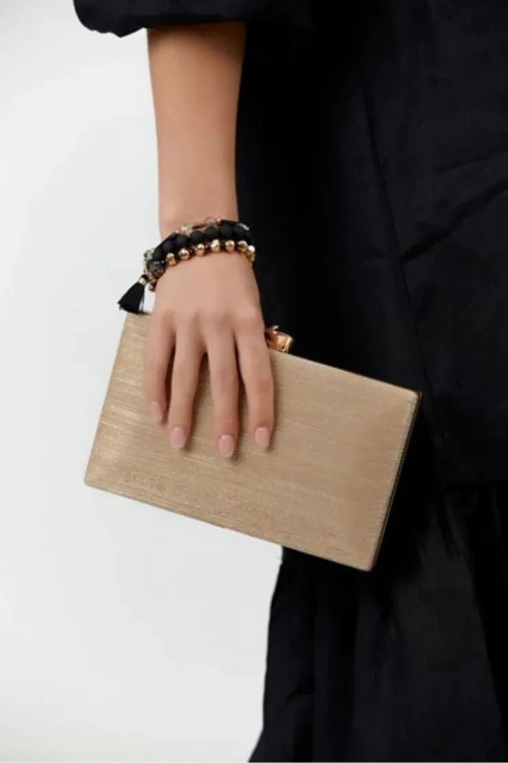 Anahi Clutch - Gold