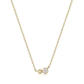 Ania Haie Gold Orb Sparkle Pendant Necklace