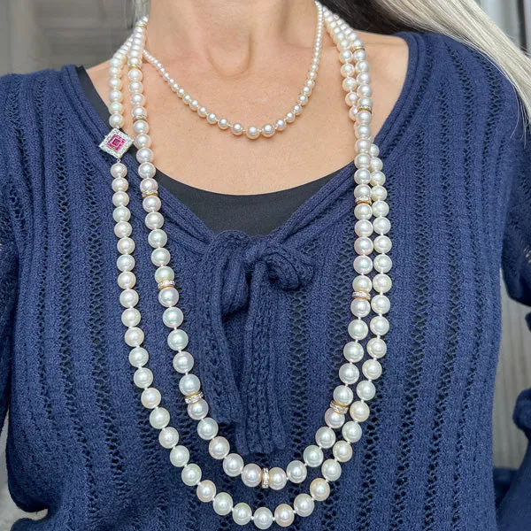 Art Deco Pearl Necklace