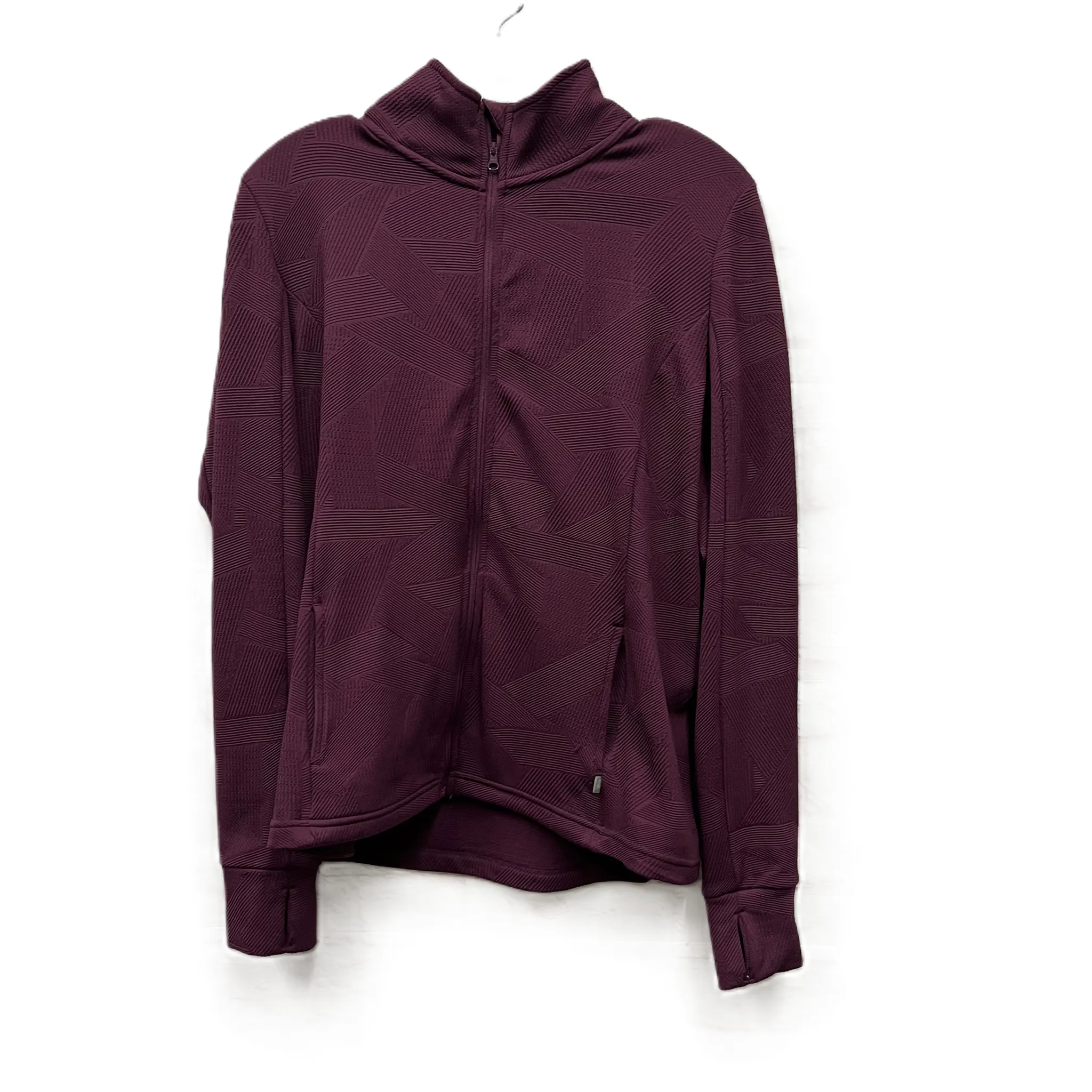 Athletic Jacket By Mondetta In Purple, Size: L