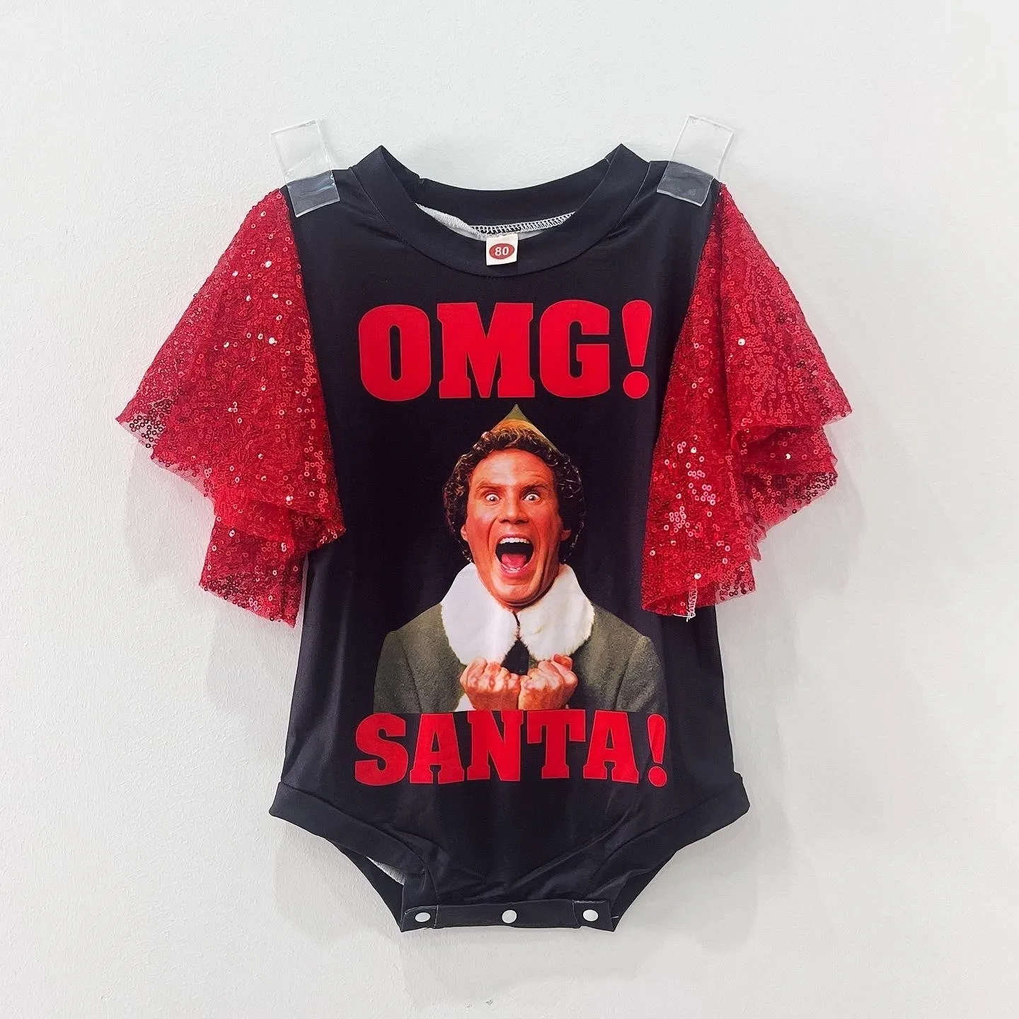 Baby OMG Santa Romper