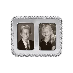 Beaded 2" x 3" Double Frame