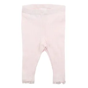 Bebe - Pink Pointelle Leggings