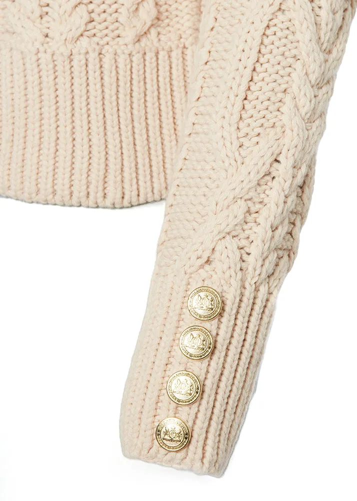 Belgravia Cable Knit - Oatmeal