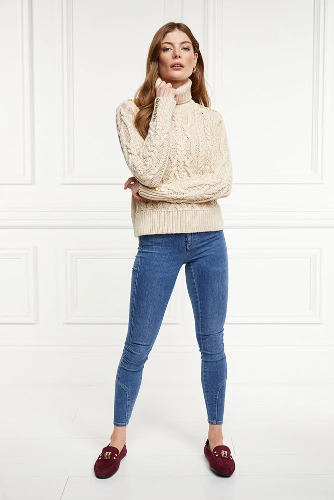 Belgravia Cable Knit - Oatmeal