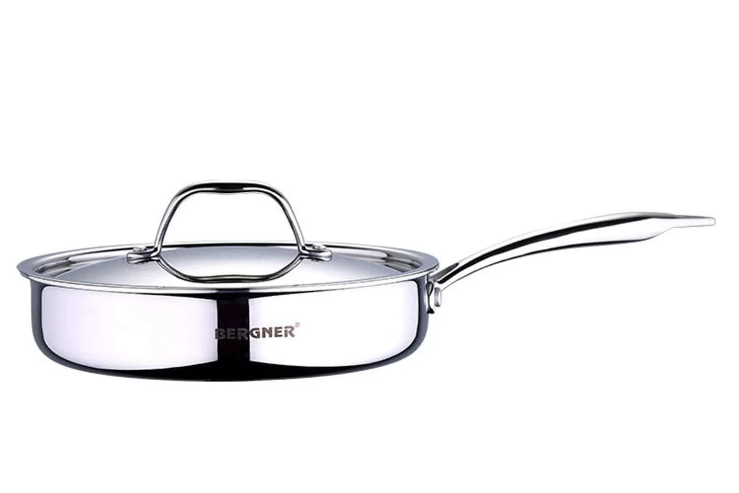 Bergner Argent Triply Stainless Steel SautePan