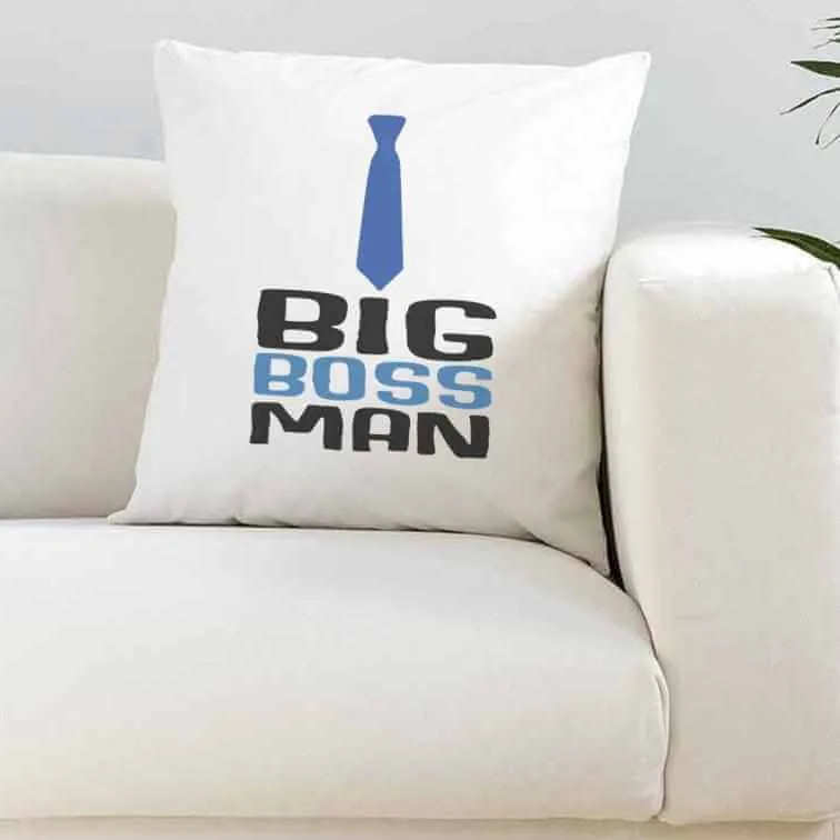 Big Boss Lady/Man Super Soft White Cushion