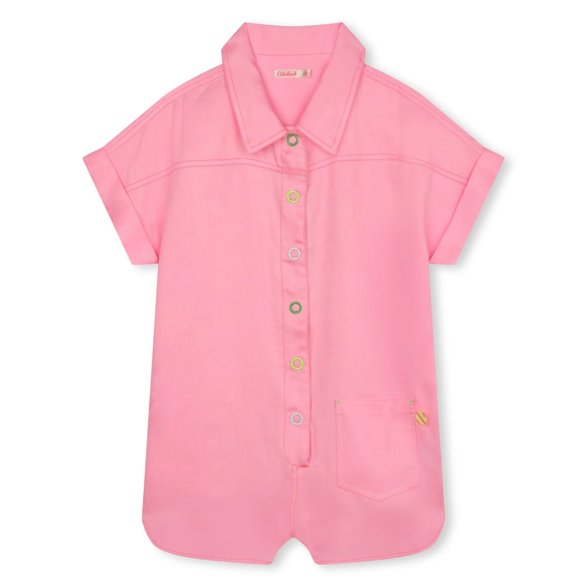 Billieblush Girls Pink Playsuit