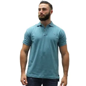 Biscayne Bay Embroidered Men's Polo - Teal