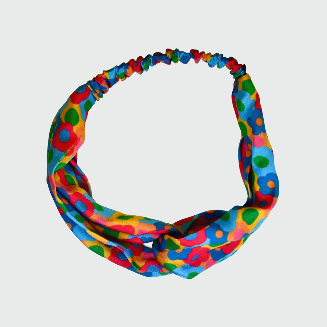 Bloom Print Floral Twist Knot Headband