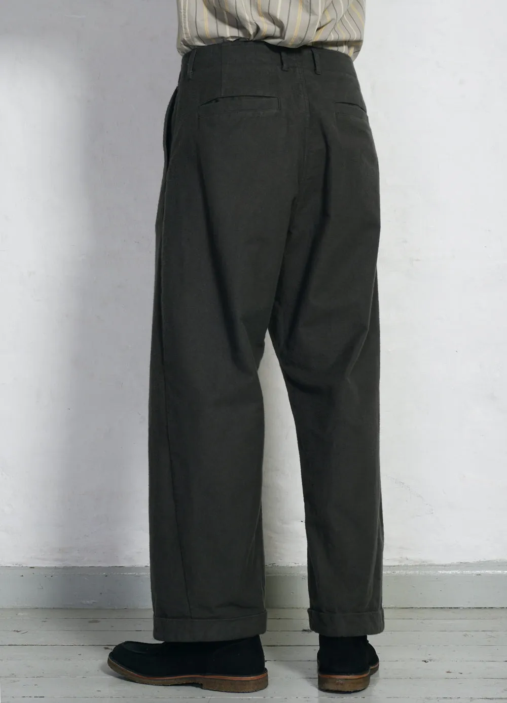 BOBBY | Super Wide Pleated Trousers | Grey