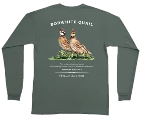 Bobwhite Quail Long Sleeve Pocket Tee