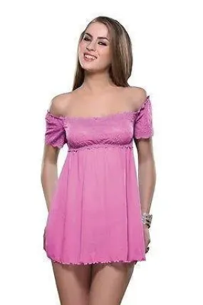 Bold Desire Babydoll Set Pink #516