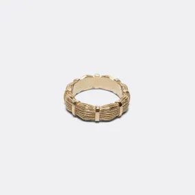 Bound Willow Band Ring - 9K Gold