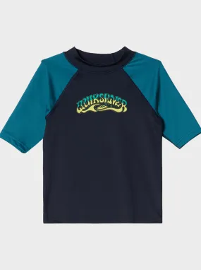 Boys 2-7 Everyday UPF 50 Short Sleeve Rashguard - Navy/Blue