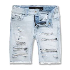 Boys Jordan Craig Abyss Denim Shorts (Ice Blue) J3165SB