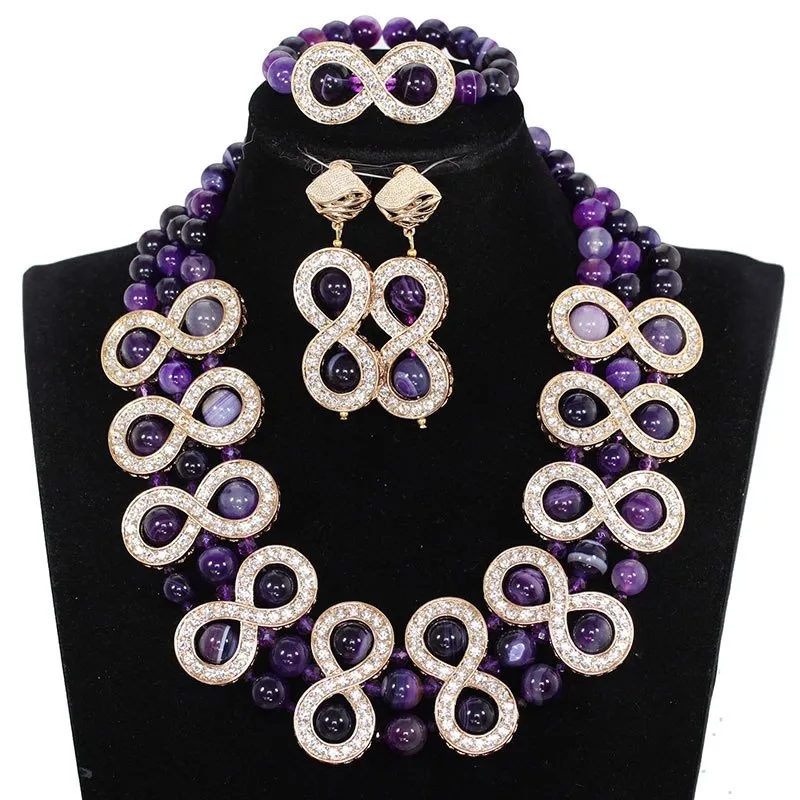 Bridal Jewelry Sets Superior Copper Gold Beads Accessory Jewelry Sets