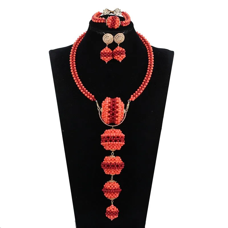 Bridal Jewelry Sets Superior Copper Gold Beads Accessory Jewelry Sets