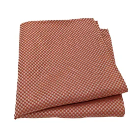 Burnt Orange Patterned Pocket Square