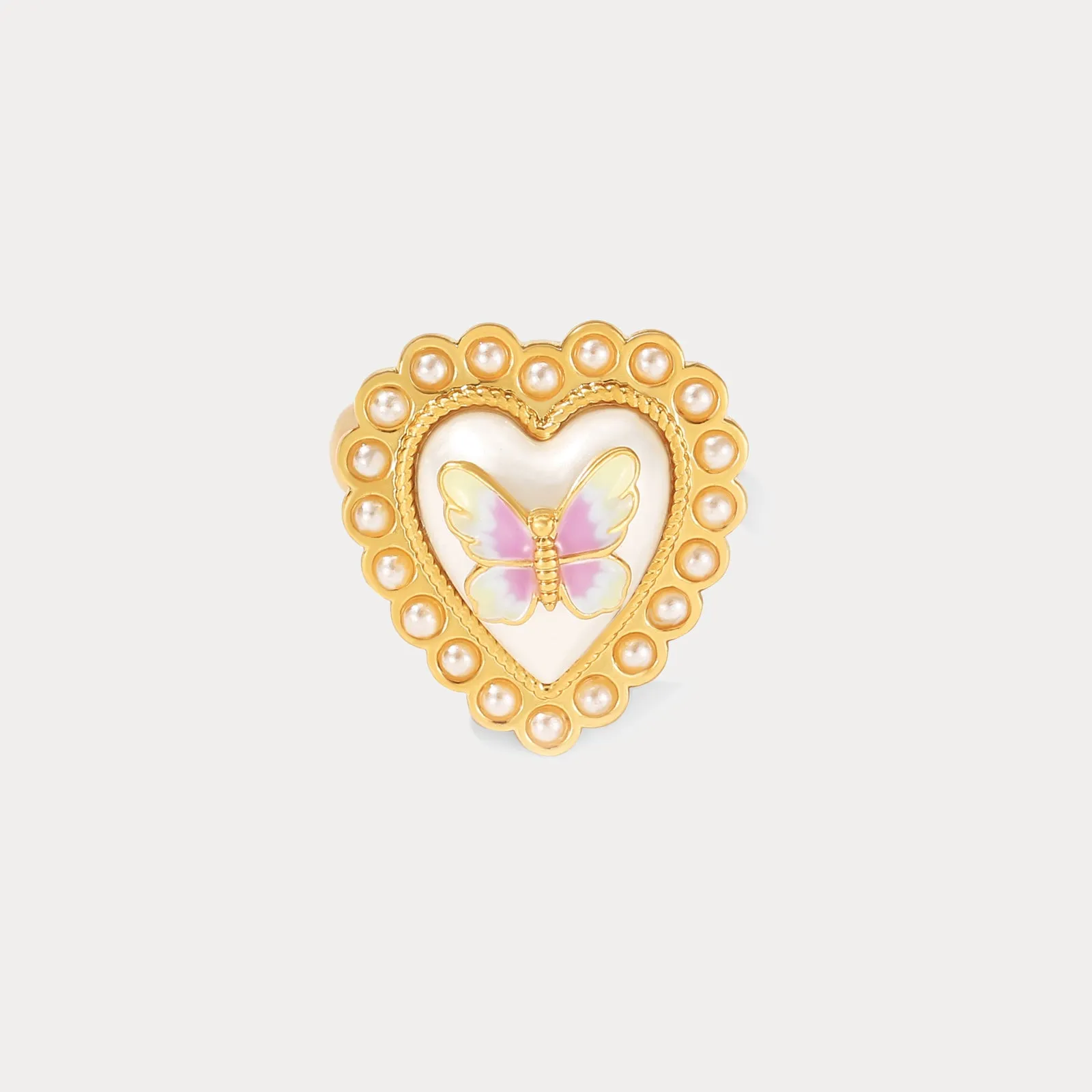 Butterfly Heart Ring