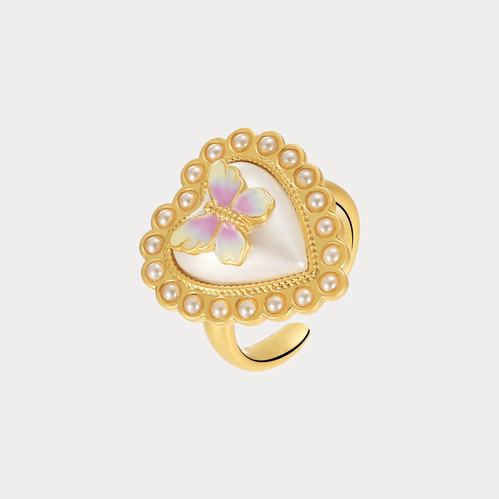 Butterfly Heart Ring