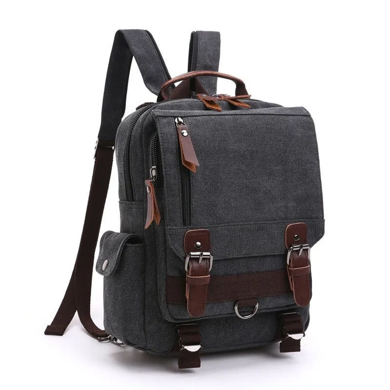 Canvas Backpack Men Travel Back Pack Multifunctional Shoulder Bag for Women Laptop Rucksack School Bags Female Daypack