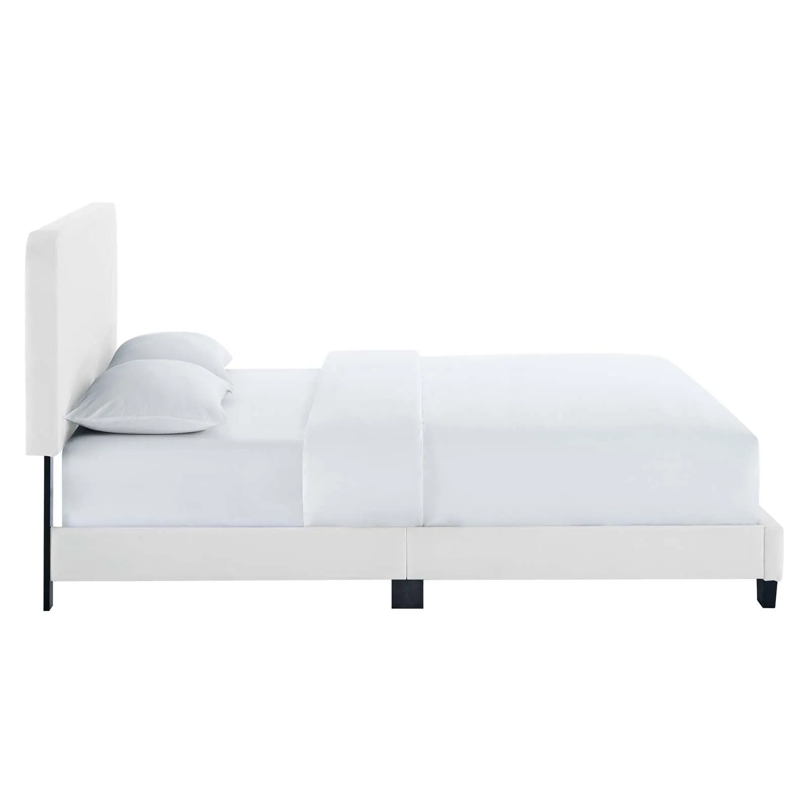 Celine Channel Tufted Performance Velvet Platform Bed