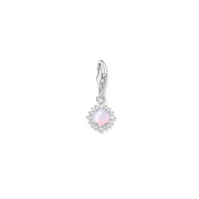 Charm Pendant Pink Silver