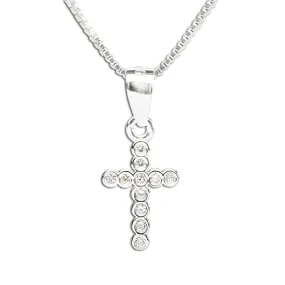 Cherished Moments - Sterling Silver Children's Cross Necklace