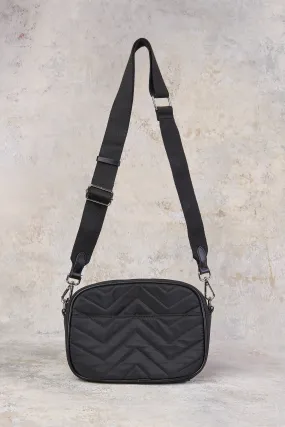 Chevron Quilted Crossbody Bag