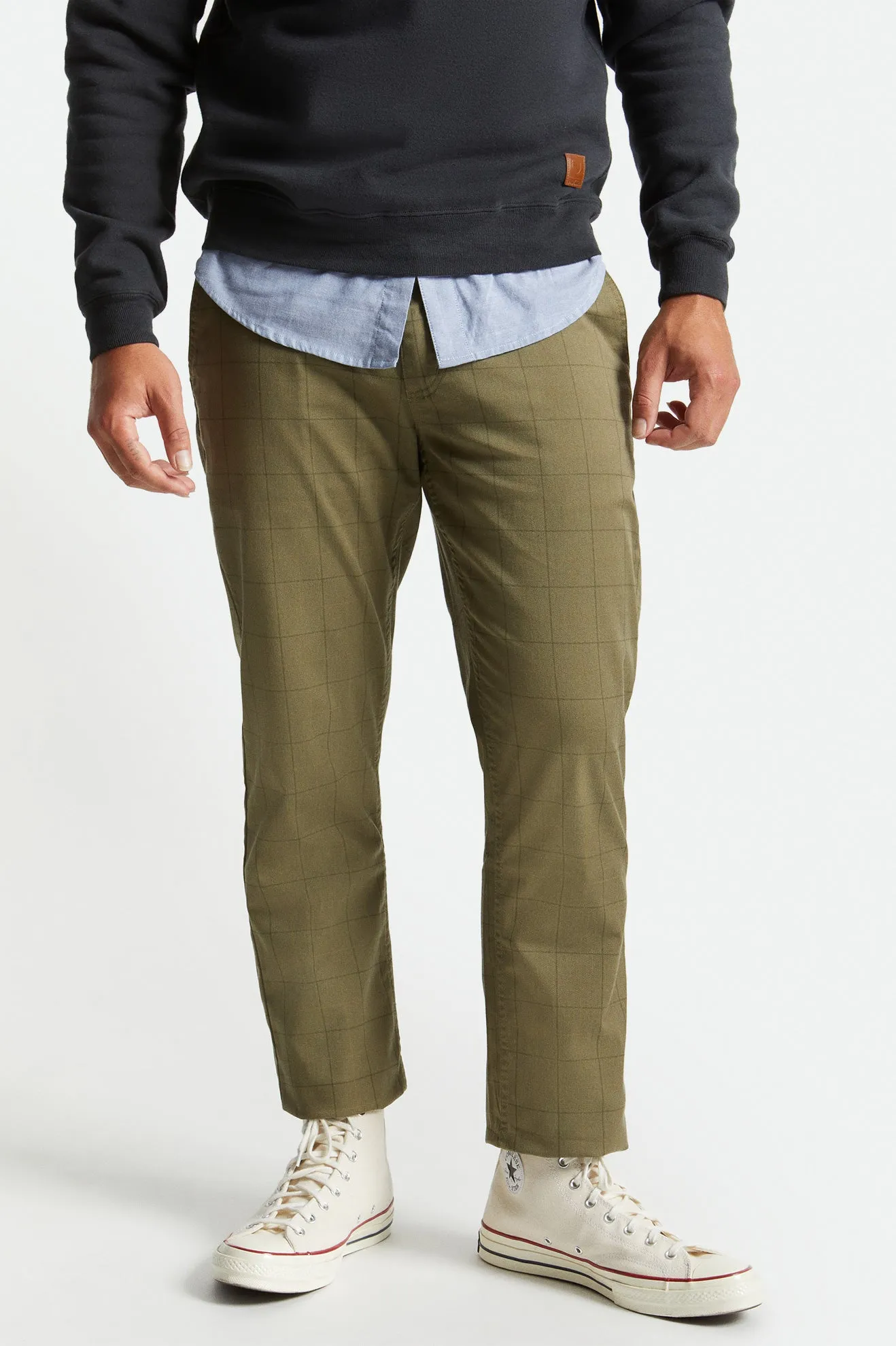 Choice Chino Pant - Olive Plaid