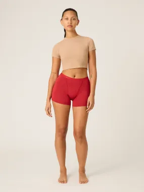 Classic Boyshort Heavy-Overnight Rouge Red