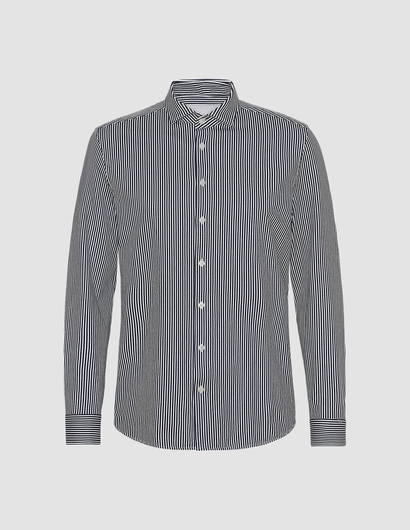 Classic Shirt Navy Stripes Slim