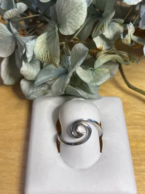 Cresting Wave Sterling Ring (RA)