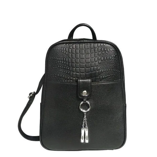 Cute Leather Lockable Conceal Carry Backpack by Roma Leathers