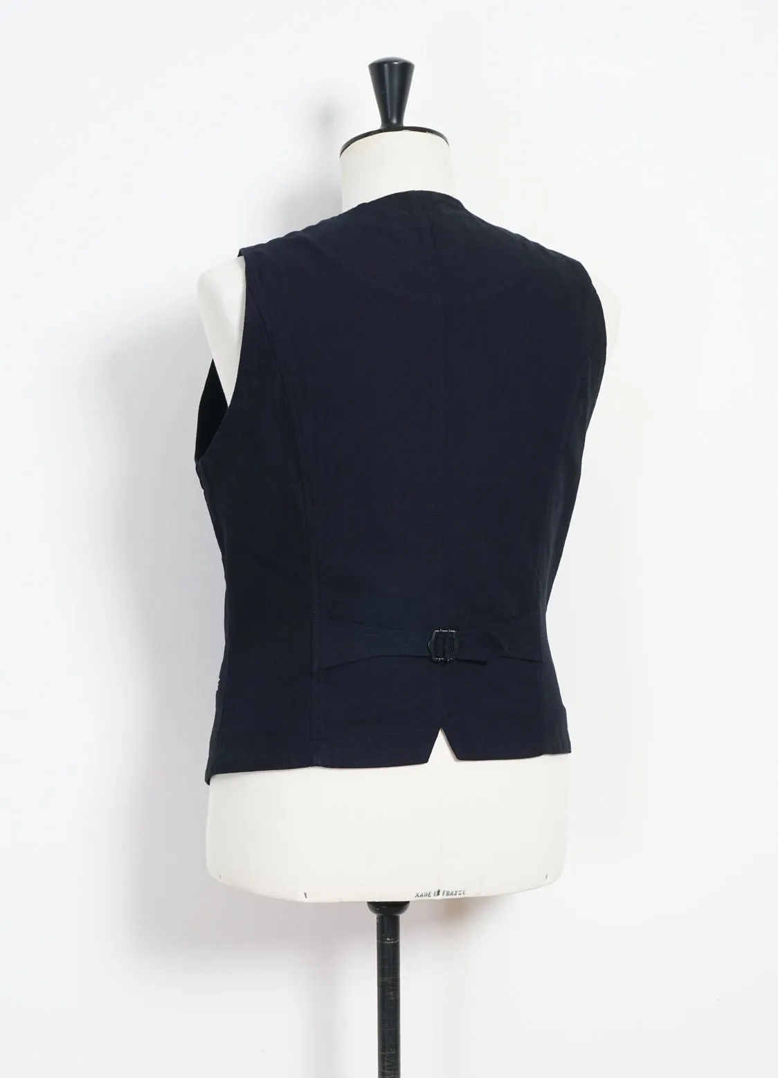 DANIEL | Classic Waistcoat | Indigo Herringbone