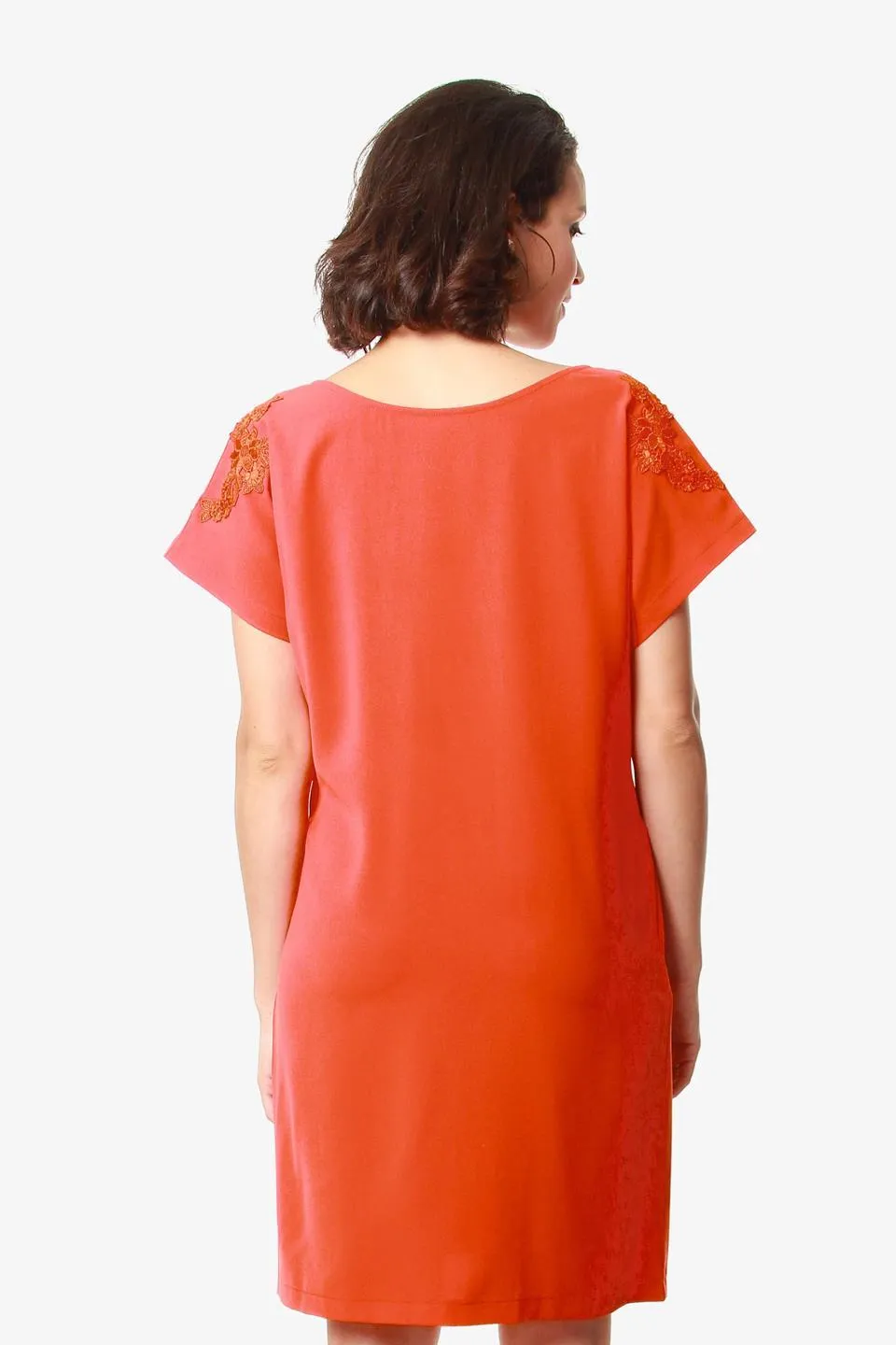 Dollie Maternity Dress Tangerine