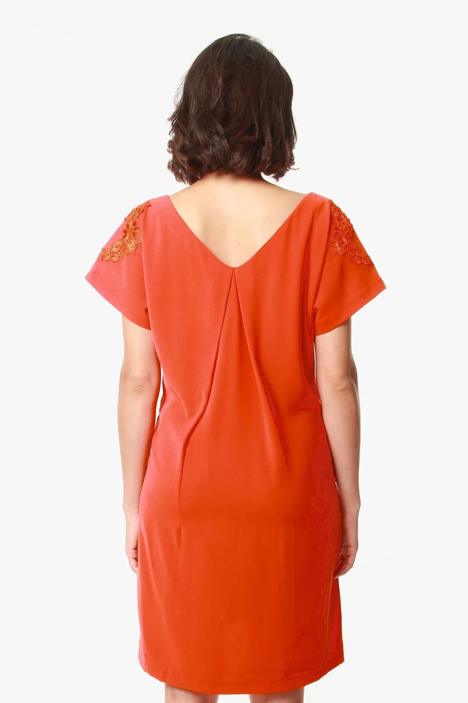 Dollie Maternity Dress Tangerine